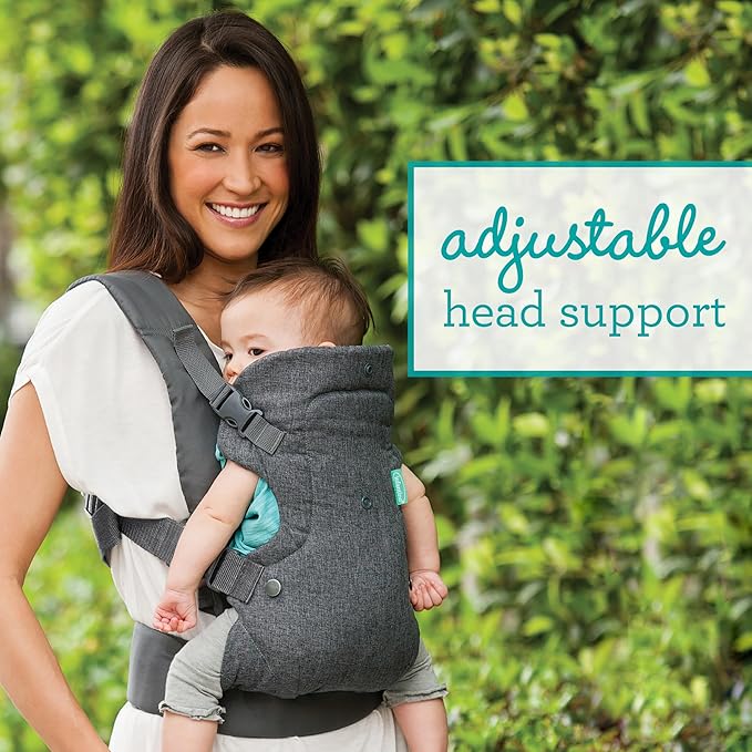 Infantino Flip Advanced 4-in-1 Baby Carrier – Ergonomic Convertible Front & Back Carrier for Newborn to Toddler (3.6–14.5kg) Buy Now