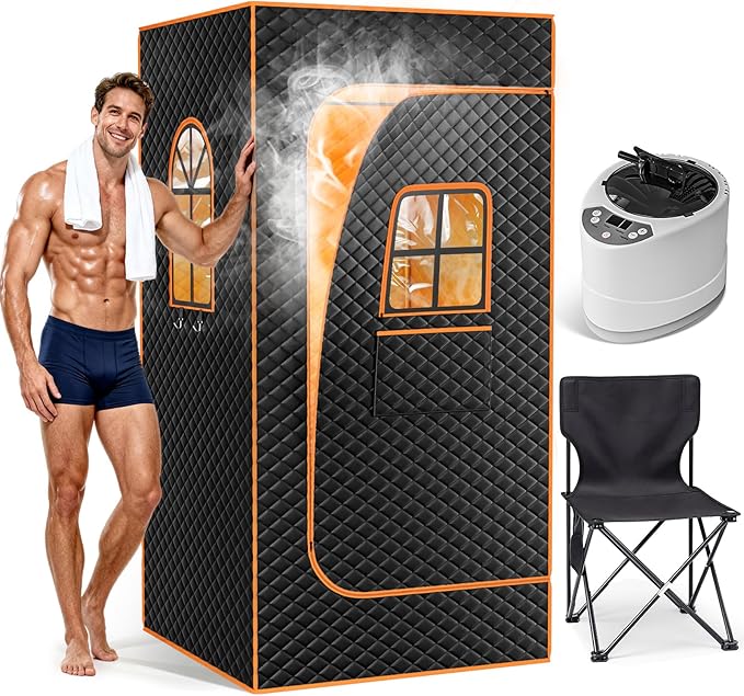 Portable Steam Sauna for 1 Person – Home Personal Sauna Tent