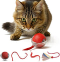 Interactive Cat Toy Ball – Automatic Self-Moving Toy for Bored Indoor Cats with 3 Tails, 3 Speeds, Rechargeable USB, Chirping Bird Sounds